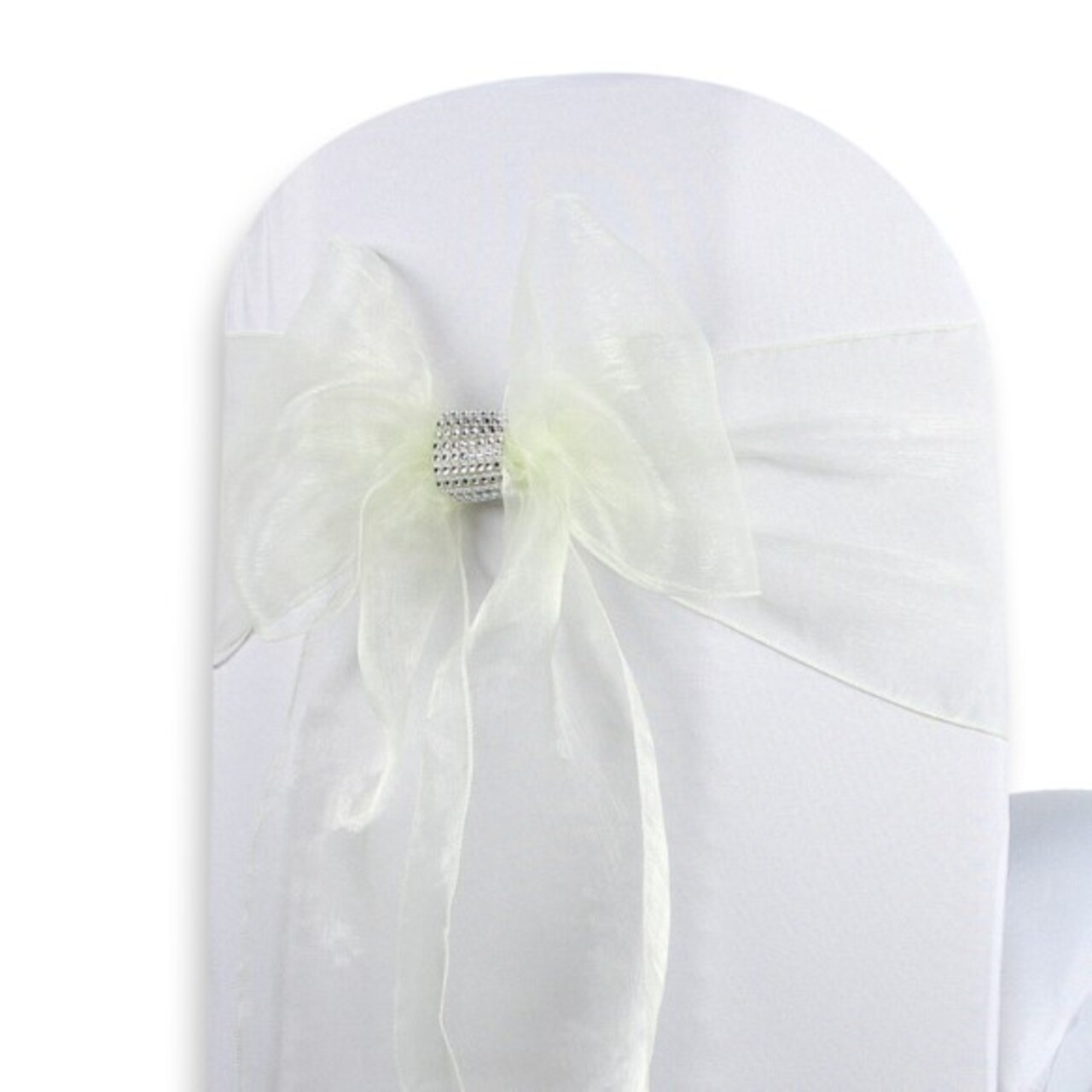10pcs Organza Chair Sashes Tulle Chair Bows Tie Ribbon for Wedding Birthday Party Ceremony Special Events Banquet Venue Hotel Decoration